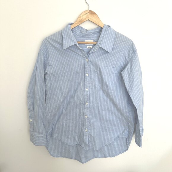 Wilfred Relaxed Oxford Shirt in 2XS Hayes Cornflower Blue White - Picture 2 of 8